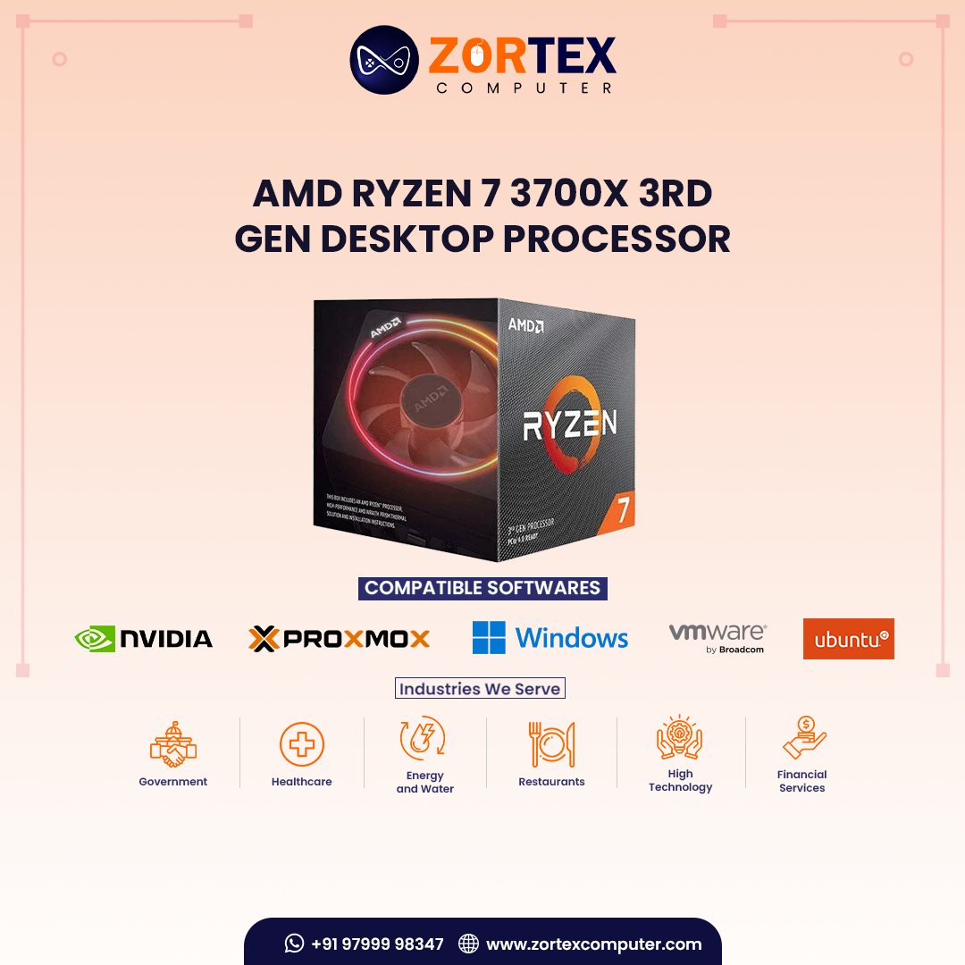 AMD Ryzen 7 3700X 3rd Gen Desktop Processor