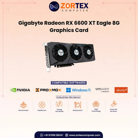Gigabyte Radeon RX 6600 XT Eagle 8G Graphics Card GV-R66XTEagle-8GD