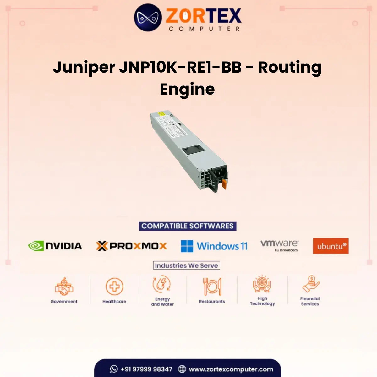 Jnp10K Re1 Bb Routing Engine Juniper networking hardware image
