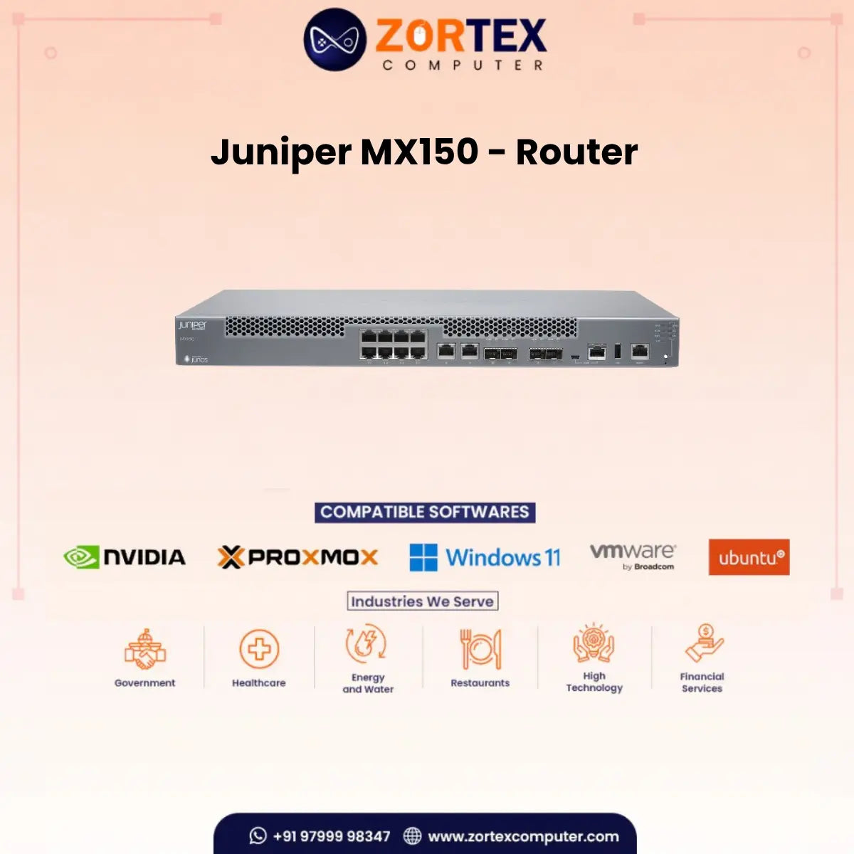Juniper Mx150 Universal Edge Router Juniper networking hardware image