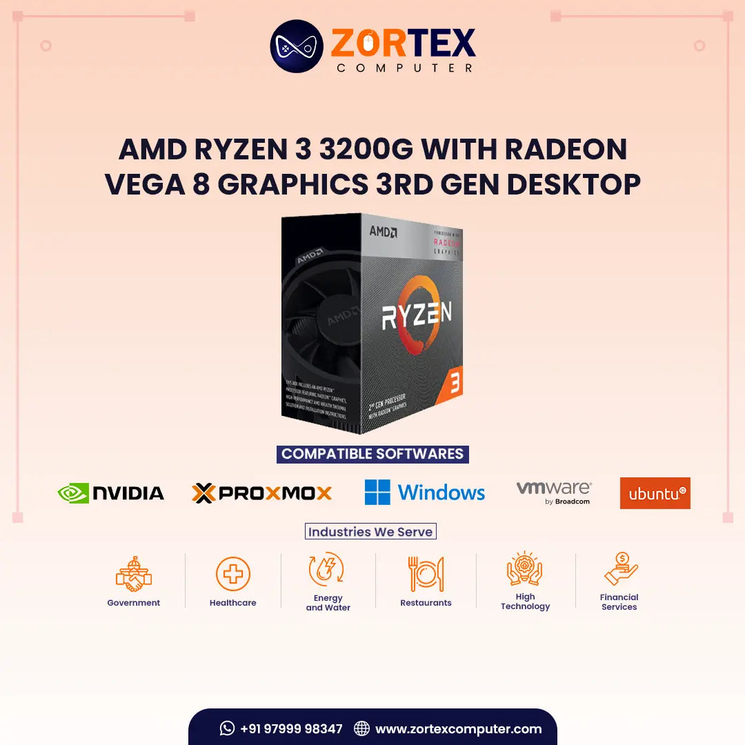 thumbnail interactive-video image 1 of AMD Ryzen 3 3200G Desktop Processor | 4-Core Unlocked CPU With Radeon Vega 8 Graphics 1 of 6