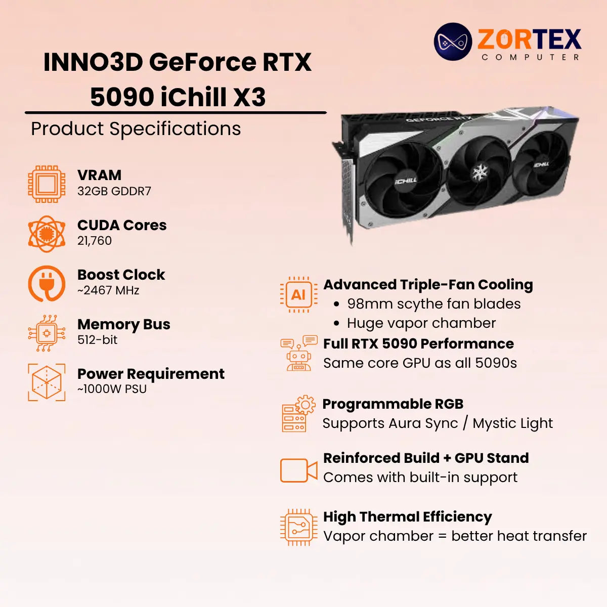 INNO3D GeForce RTX 5090 iChill X3