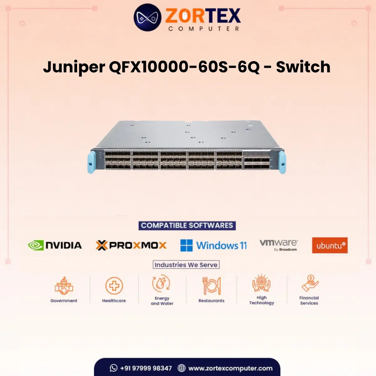 Qfx10000 60S 6Q Switch Juniper networking hardware image