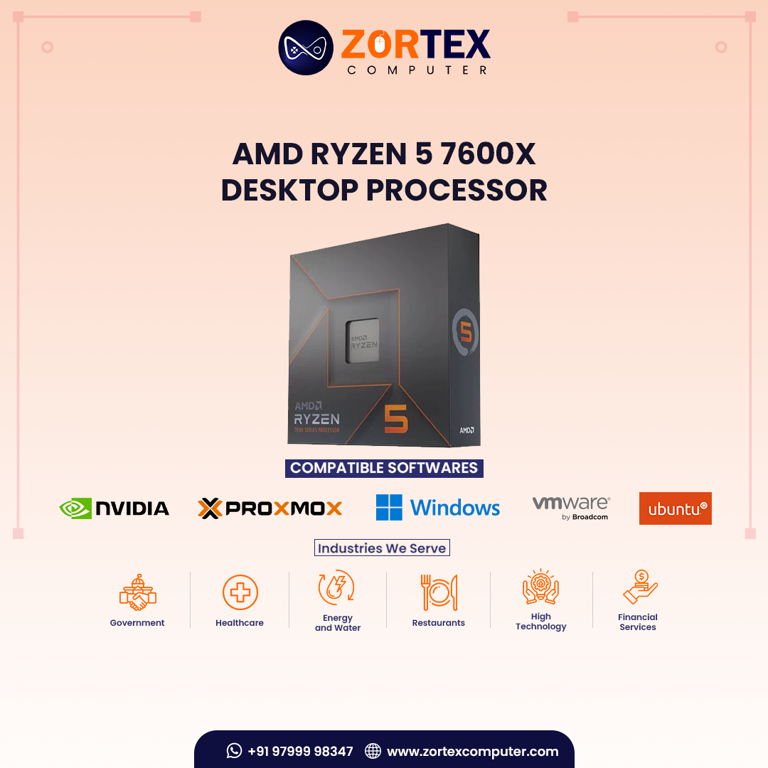 AMD Ryzen 5 7600X Desktop Processor