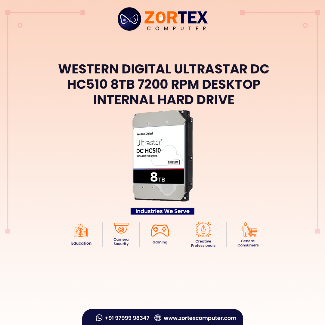 Western Digital Ultrastar DC HC510 8TB 7200 RPM Desktop Internal Hard Drive