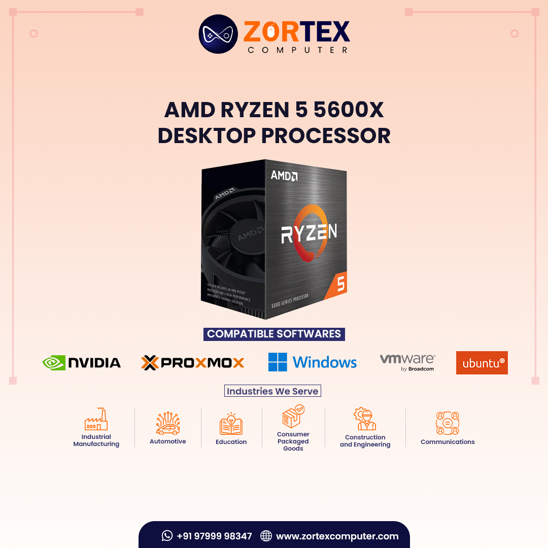 AMD Ryzen 5 5600X Desktop Processor