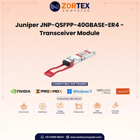 Jnp Qsfpp 40Gbase Er4 Transceiver Module Juniper networking hardware image