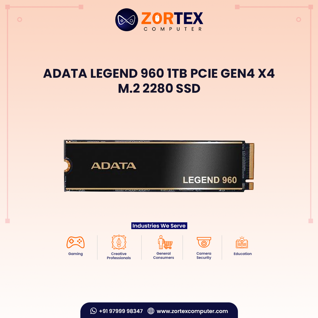ADATA LEGEND 960 1TB PCIe Gen4 x4 M.2 2280 SSD