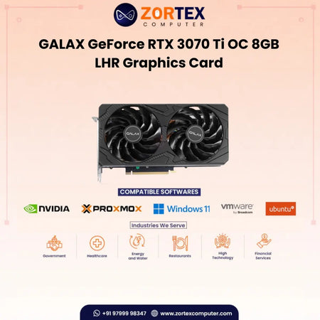 GALAX GeForce RTX 3070 Ti (1-Click OC) 8GB LHR Graphics Card 37ISM6MD4COC