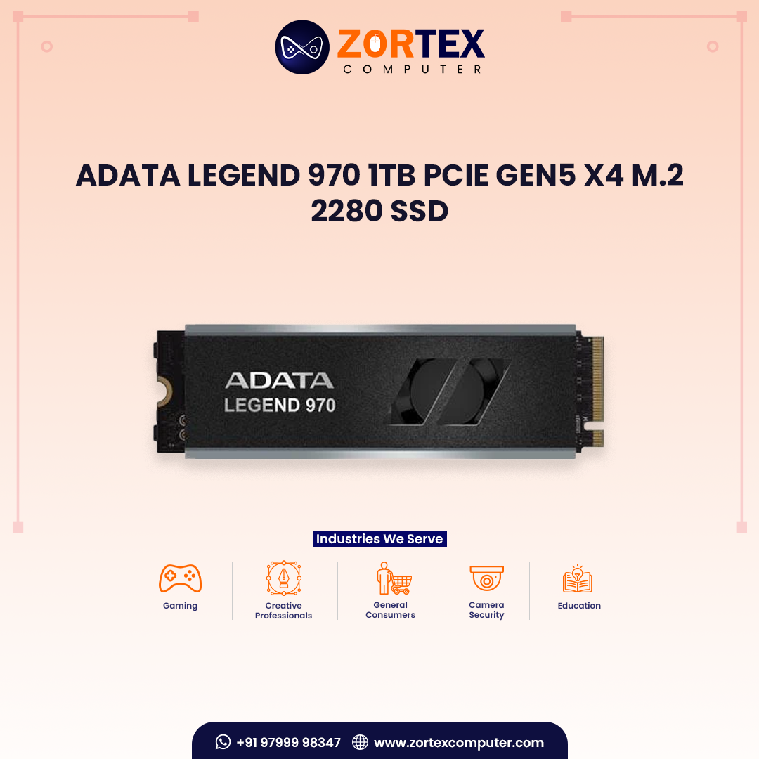 ADATA LEGEND 970 1TB PCIe Gen5 x4 M.2 2280 SSD
