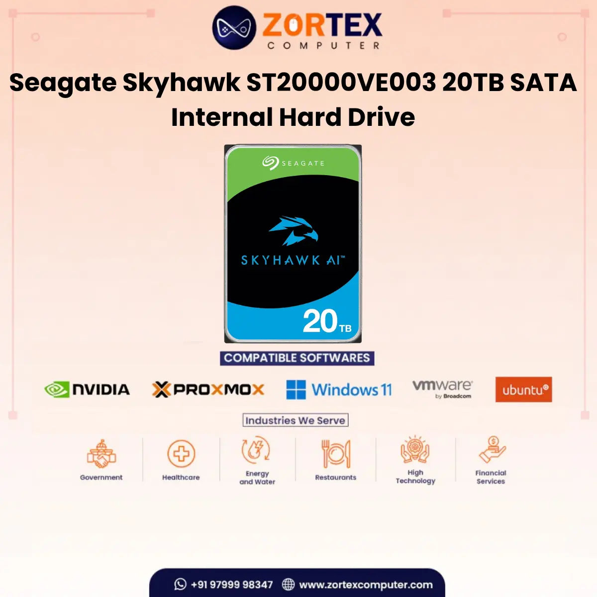 Seagate Skyhawk 20TB Desktop Internal Hard Disk Drive