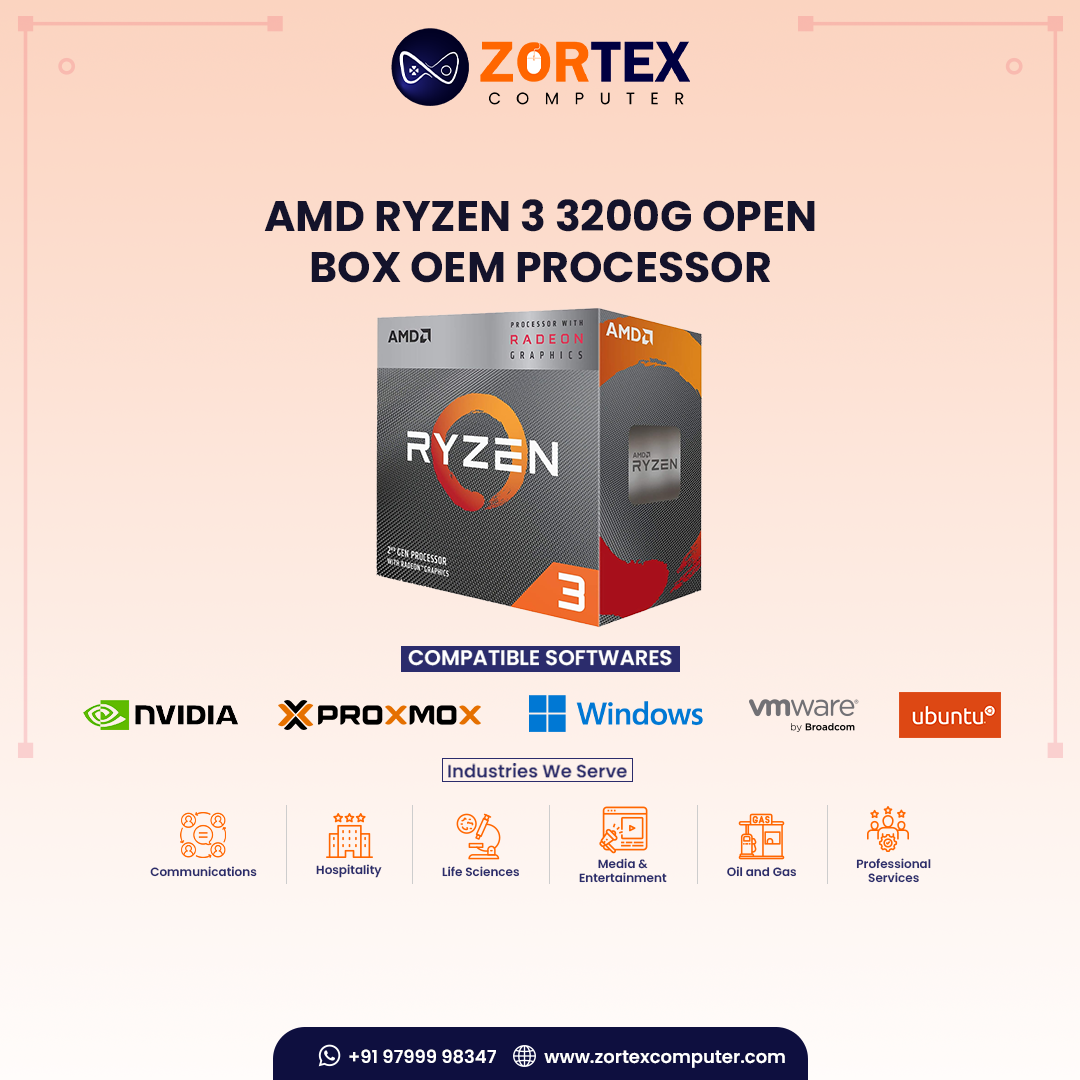 AMD Ryzen 3 3200G Open Box OEM Processor