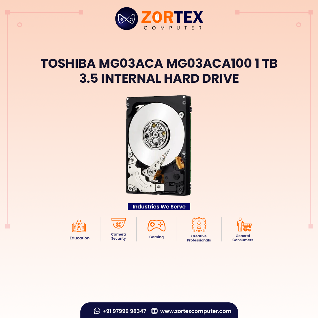 Toshiba MG03ACA MG03ACA100 1 TB 3.5 Internal Hard Drive