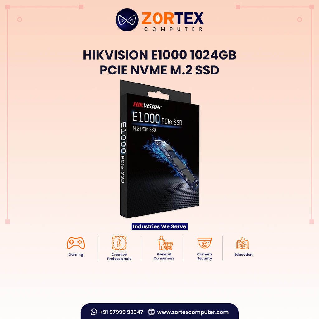 Hikvision E1000 1024GB PCIe NVMe M.2 SSD
