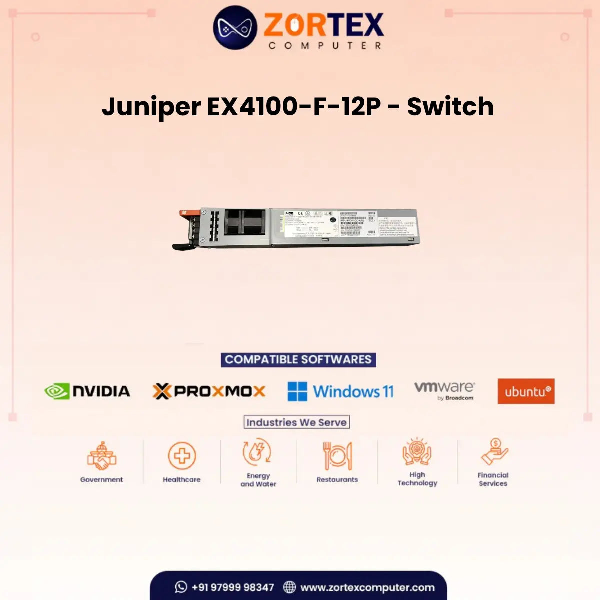 Juniper EX4100-F-12T – Ethernet Access Switch