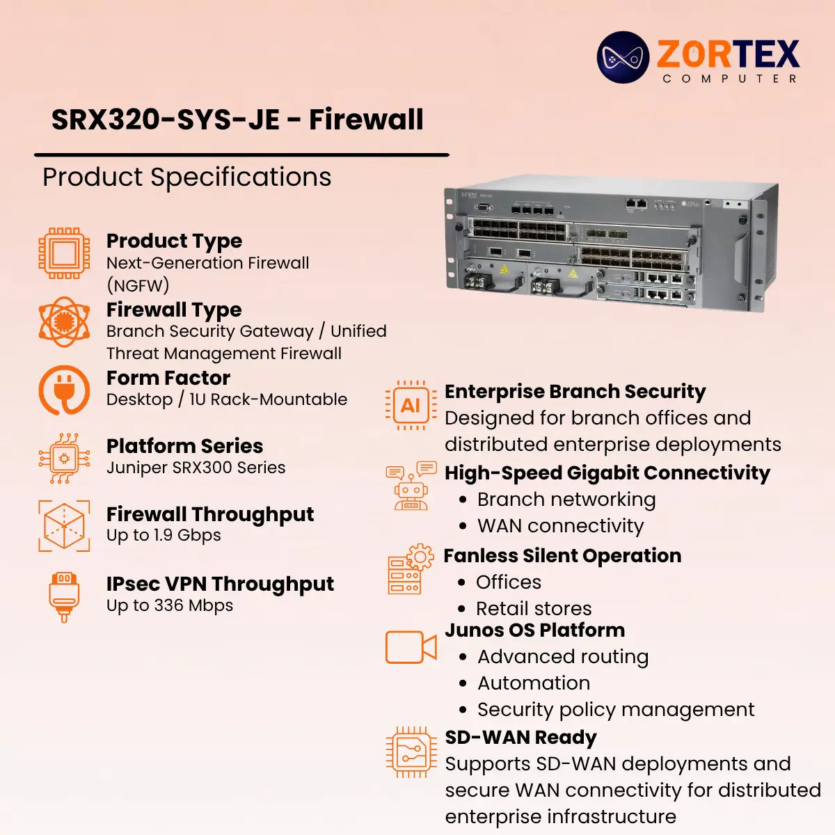 Juiper SRX320-SYS-JE Firewall