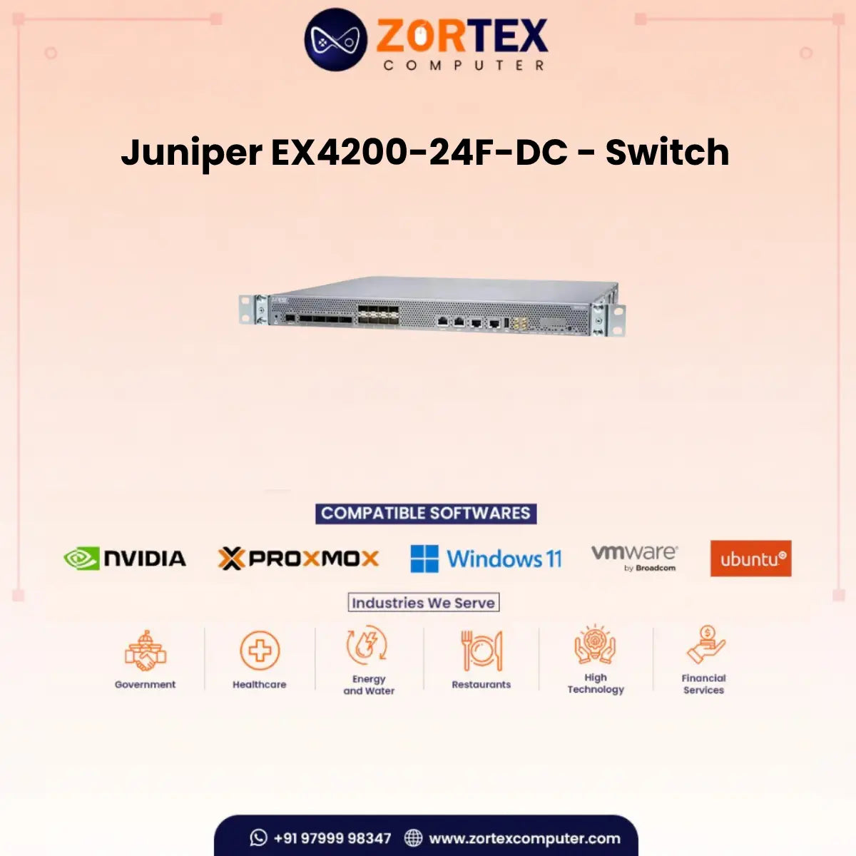 Juniper EX4200-24F-DC - Switch