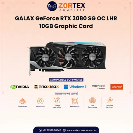 GALAX GeForce RTX 3080 SG (1-Click OC) LHR 10GB Graphic Card 38NWM3MD99RG