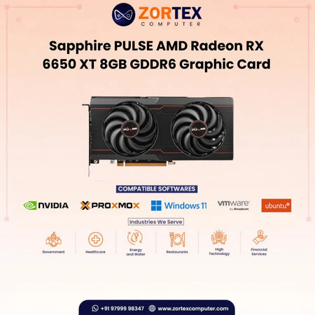 Sapphire PULSE AMD Radeon RX 6650 XT 8GB GDDR6 Graphic Card 11319-03-20G