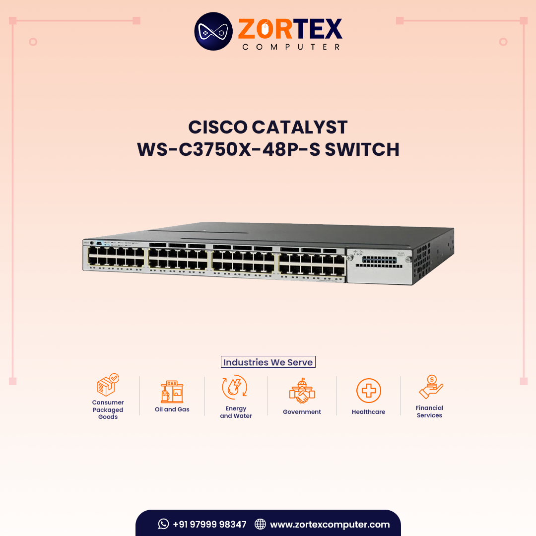 Cisco Catalyst WS-C3750X-48P-S Switch