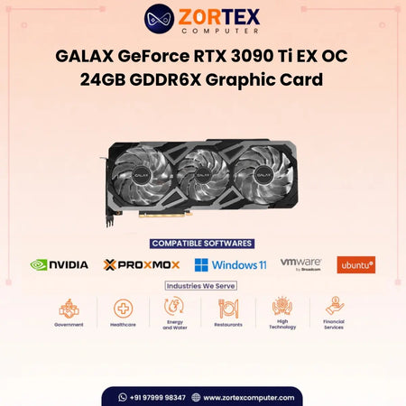 GALAX GeForce RTX 3090 Ti EX Gamer (1-Click OC) 24GB GDDR6X Graphic Card 39IXM5MD6HEX