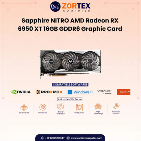 SAPPHIRE NITRO  AMD Radeon RX 6950 XT 16GB GDDR6 Graphic Card 11317-02-20G