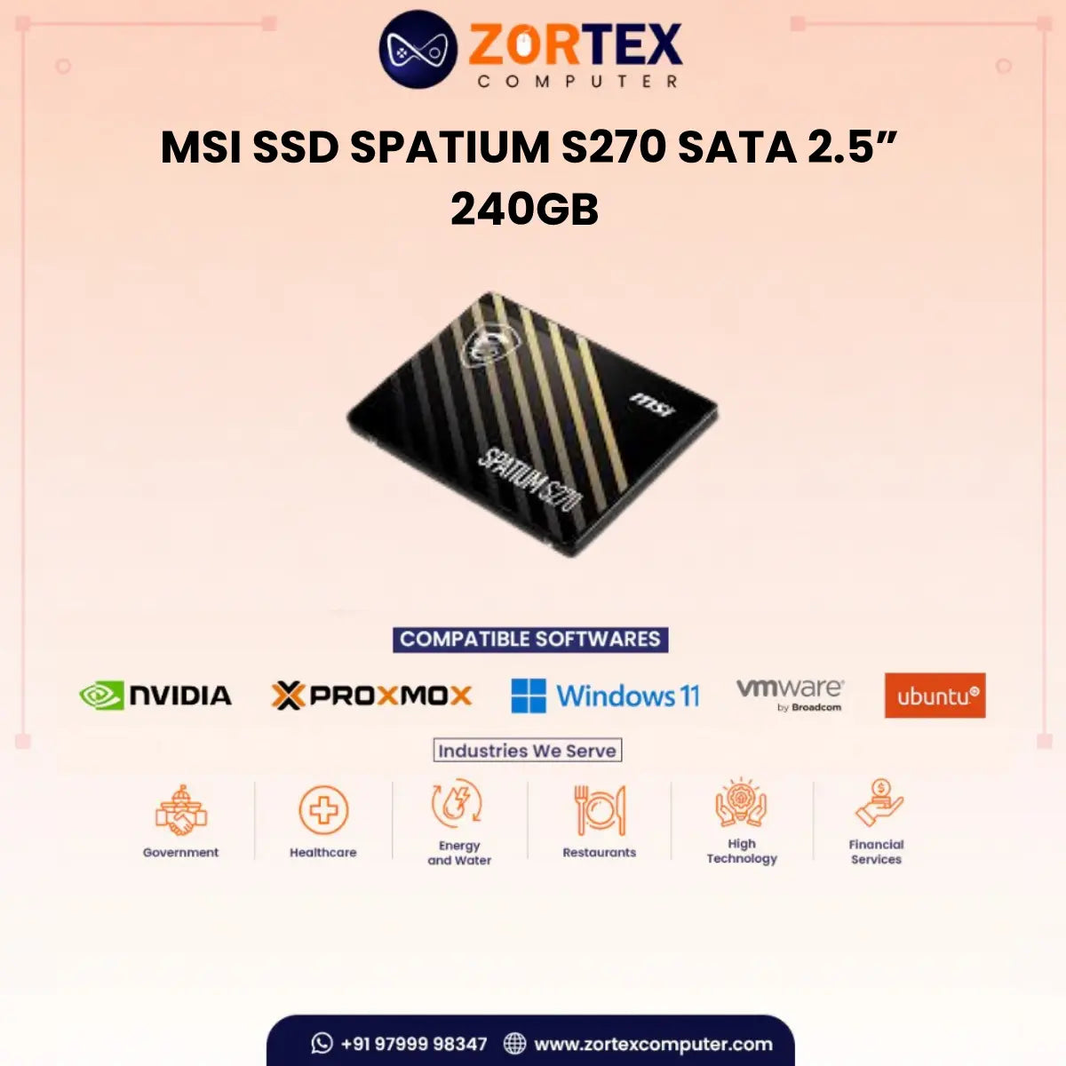 MSI SPATIUM S270 240GB SATA 2.5 SSD