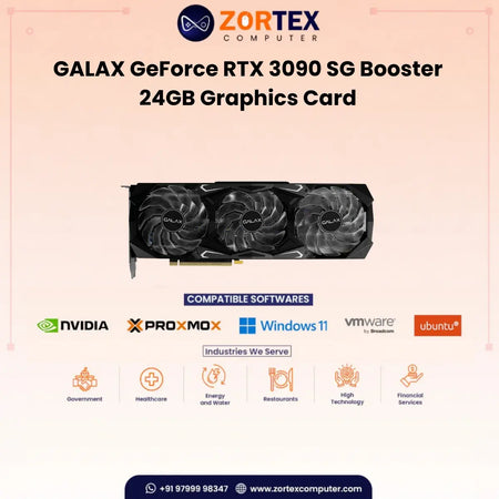 GALAX GeForce RTX 3090 SG (1-Clip Booster) 24GB Graphics Card 39NSM5MD1GNA