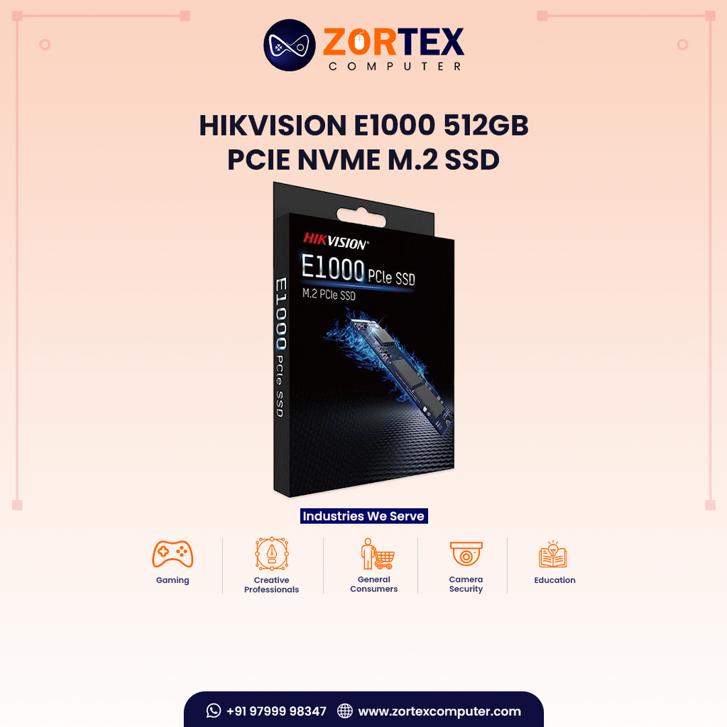 Hikvision E1000 512GB PCIe NVMe M.2 SSD