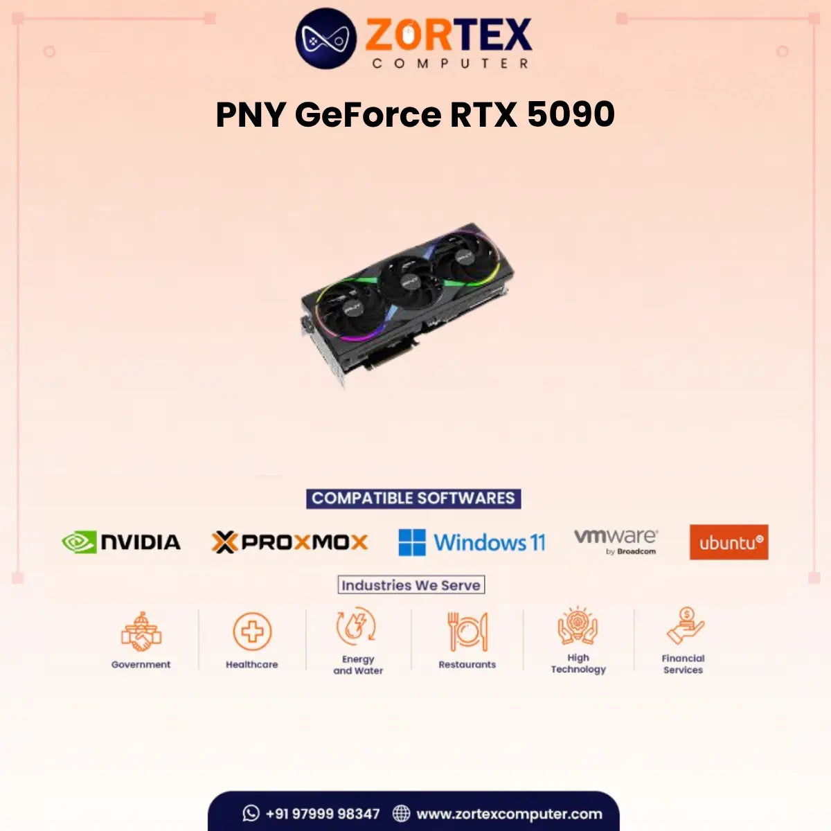 PNY GeForce RTX 5090 Zortex Computer