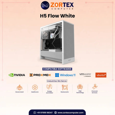 NZXT H5 Flow White PC Case