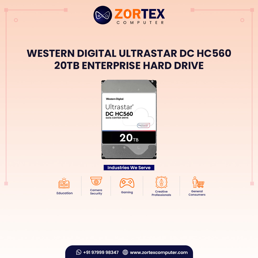 Western Digital Ultrastar DC HC560 20TB Enterprise Hard Drive