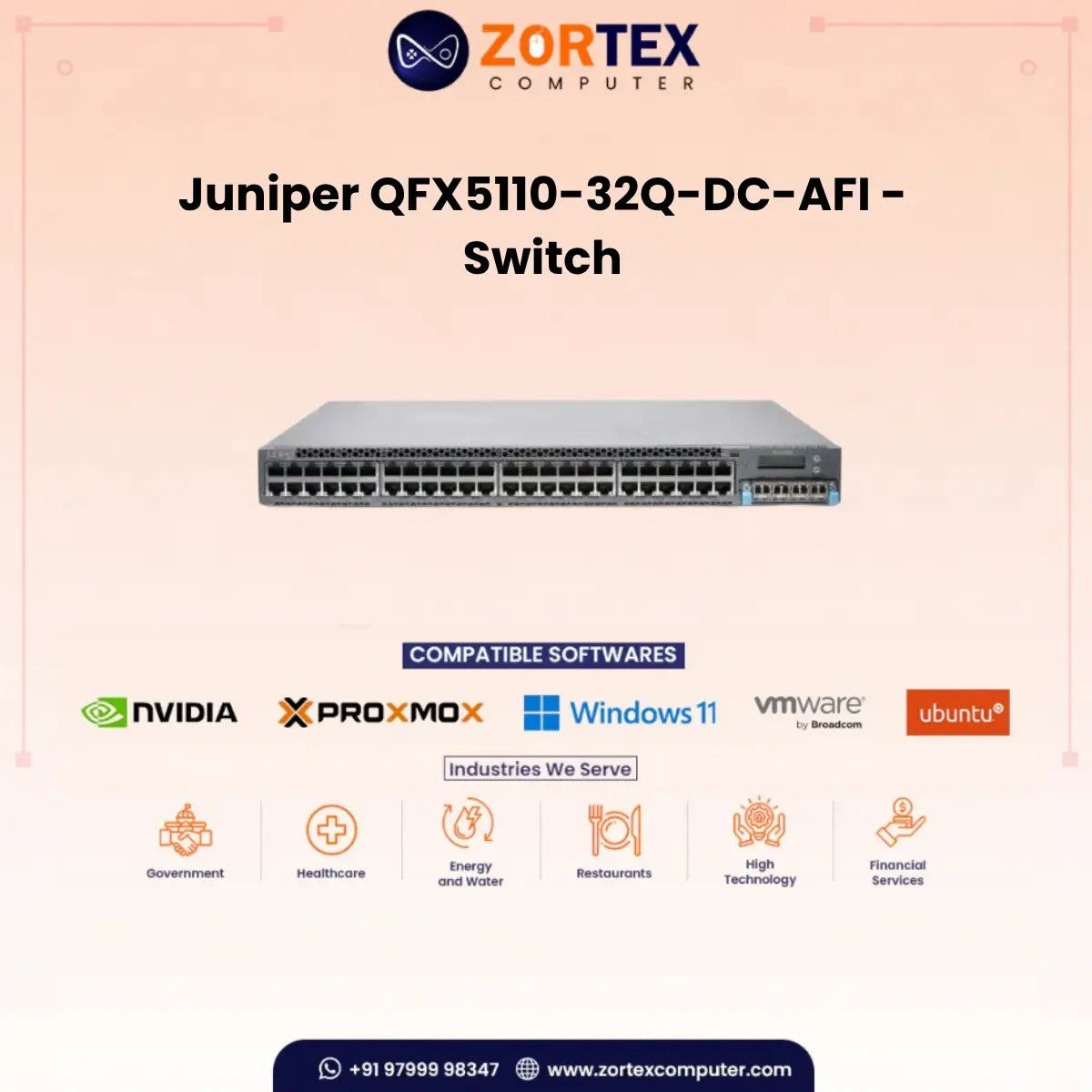 Juniper Qfx5110 32Q Dc Afi