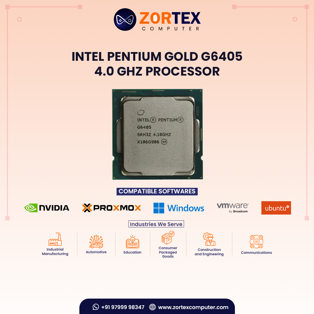 Intel Pentium Gold G6405 4.0 GHz processor