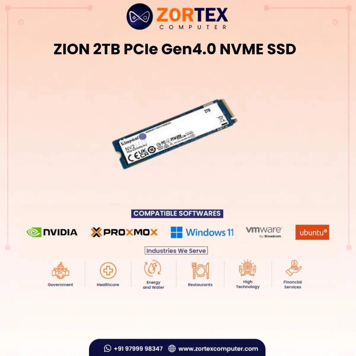 ZION 2TB PCIe Gen4.0 NVME SSD