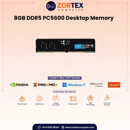 ZION Gold 8GB DDR5 5600MHz Laptop RAM