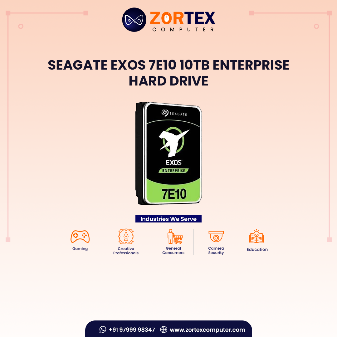 Seagate Exos 7E10 10TB Enterprise Hard Drive