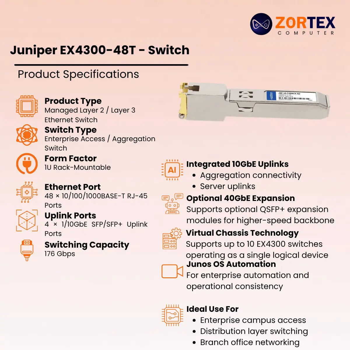 Juniper EX4300-48T - Switch
