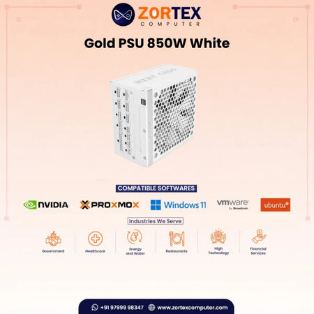 NZXT Gold PSU 850W White Power Supply
