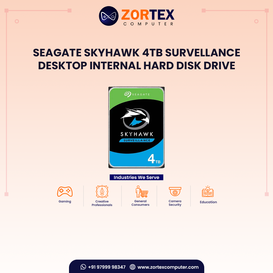 Seagate Skyhawk 4TB Survellance Desktop Internal Hard Disk Drive