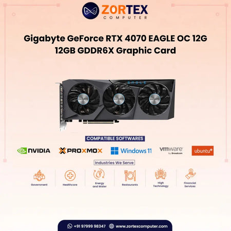Gigabyte GeForce RTX 4070 EAGLE OC 12G 12GB GDDR6X Graphic Card GV-N4070EAGLE OC-12GD