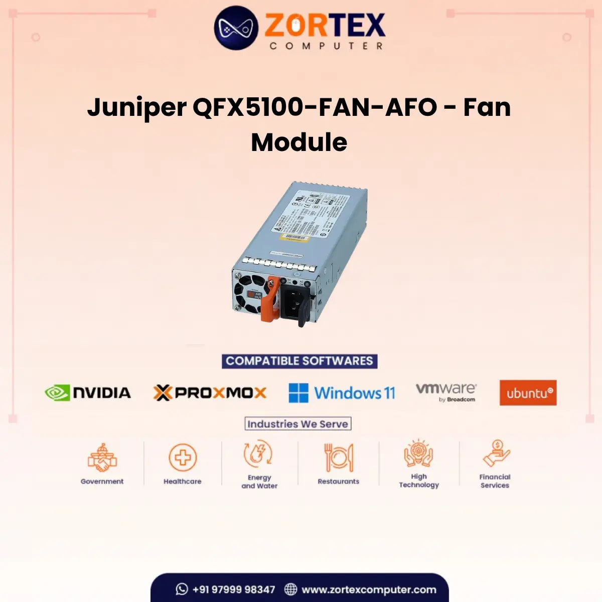 Juniper QFX5100-FAN-AFO - Fan Module