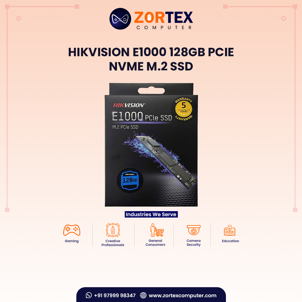 Hikvision E1000 128GB PCIe NVMe M.2 SSD