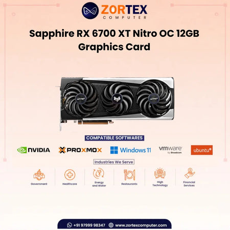 Sapphire RX 6700 XT Nitro  OC 12GB Graphics Card 11306-01-20G