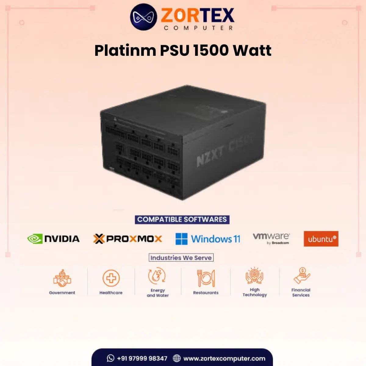 NZXT Platinum PSU 1500W Power Supply