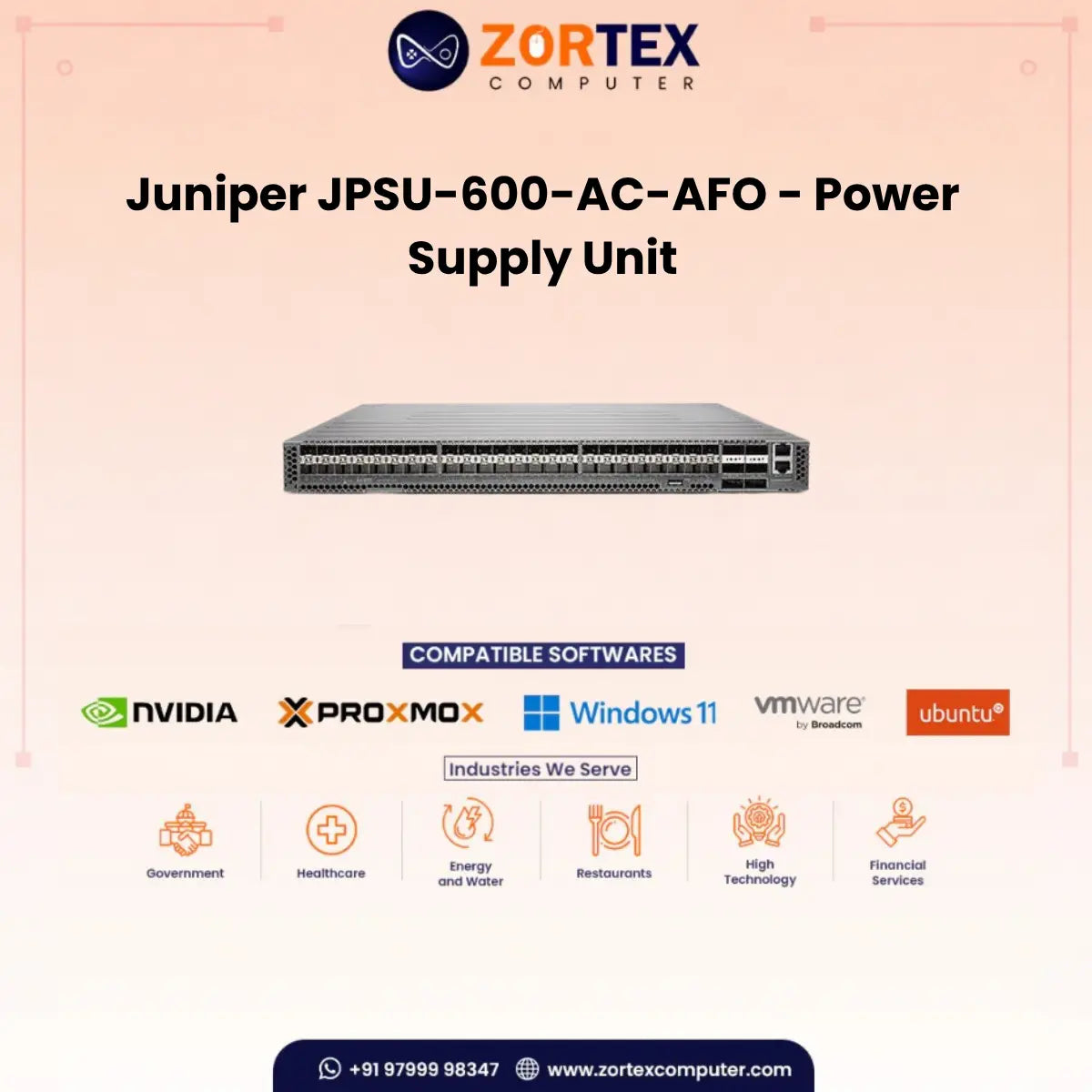 Juniper JPSU-600-AC-AFO - Power Supply Unit