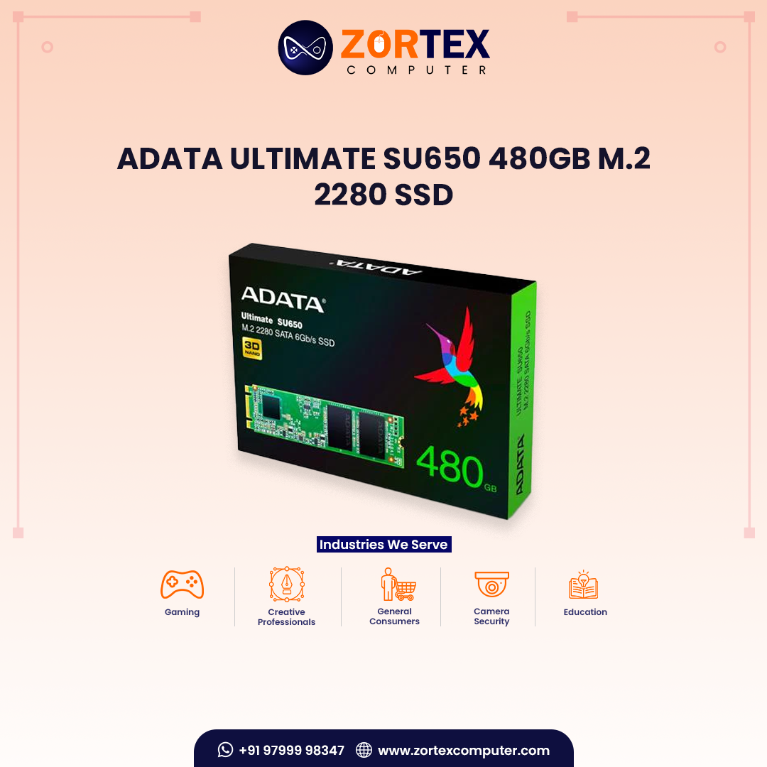 ADATA Ultimate SU650 480GB M.2 2280 SSD