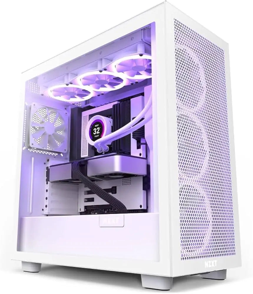 NZXT H7 Flow White PC Case