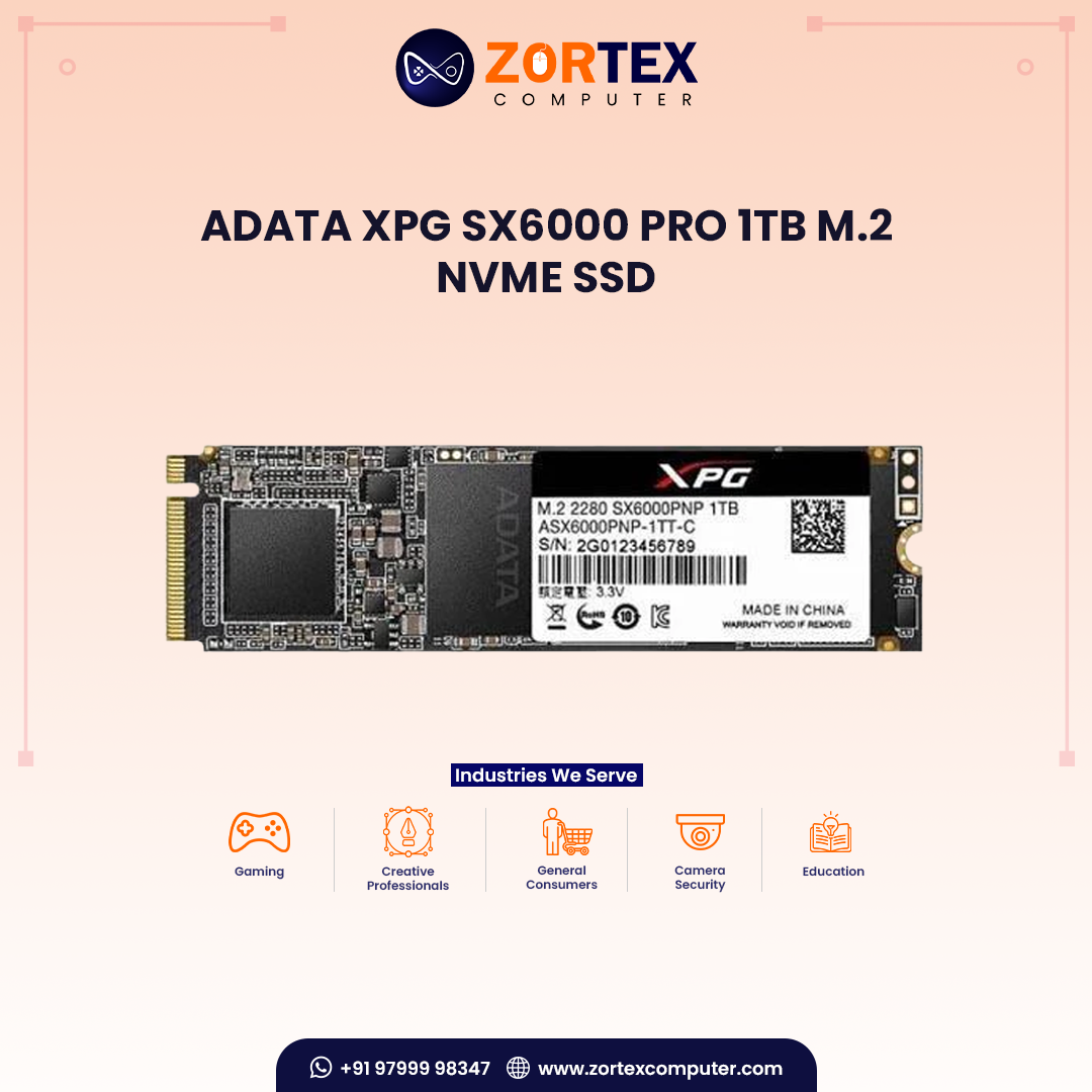 Adata XPG SX6000 Pro 1TB M.2 NVMe SSD