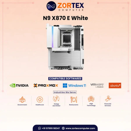 NZXT N9 X870E White Motherboard
